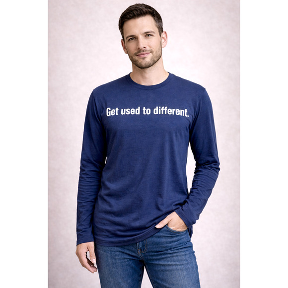 The CHOSEN NWT Faith NAVY Unisex L/S XL Graphic T-Shirt Jesus Christian Faith - Picture 1 of 6